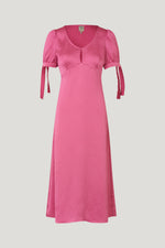 Pinkes Kleid mit Schleifendetails